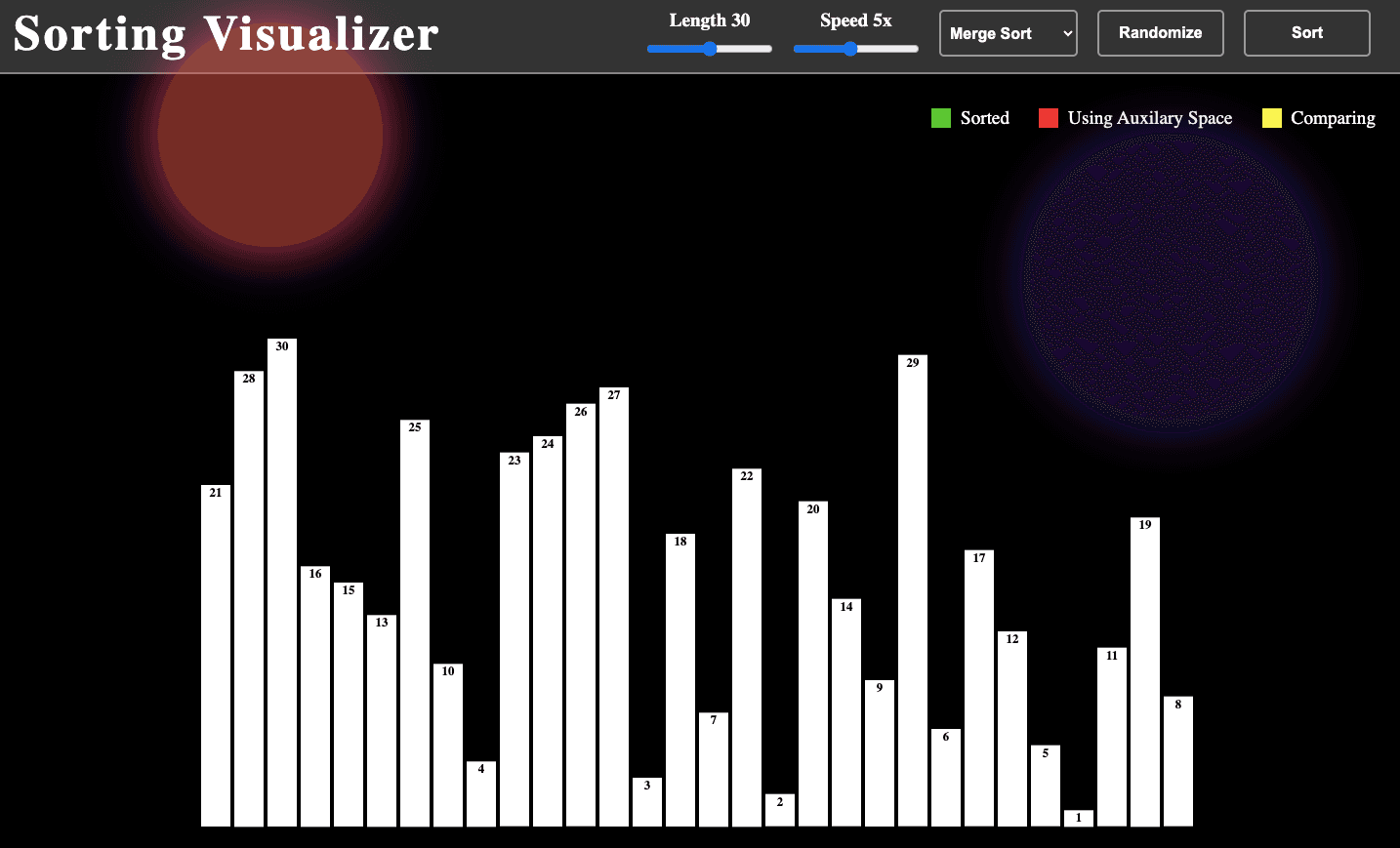 Sorting Visualiser